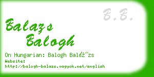 balazs balogh business card